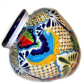 Inclined Talavera Flowerpot