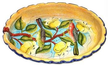 Mexican Oval Majolica Platter