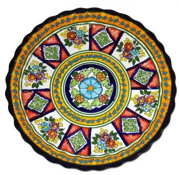 Multicolored Talavera Plate