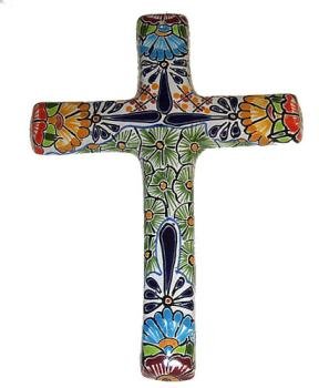 Multicolor Talavera Cross