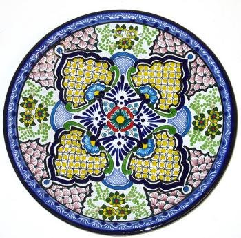 Leal Round Talavera Plate