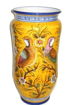 Large Majolica Flower Vase