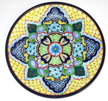 Round Leal Talavera Platter
