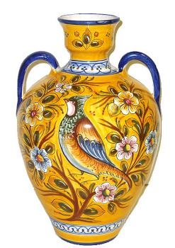 Two handled Majolica Jar