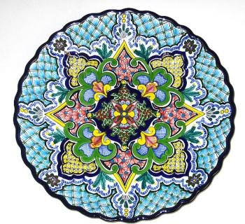 Wavy Rimmed Talavera Platter
