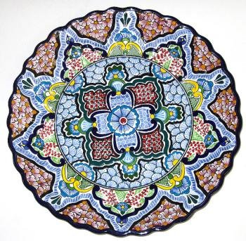 Round Leal Talavera Platter