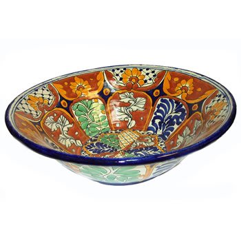 Large Multicolored Talavera Bowl