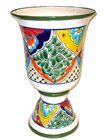 Decorative Talavera Goblet Flowerpot