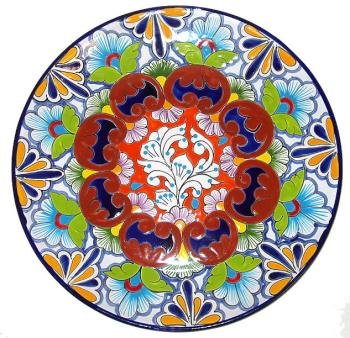 Round Mexican Talavera Platter