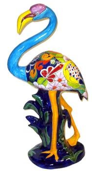 Mexican Talavera Flamingo