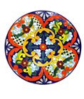 Multicolored Round Talavera Platter