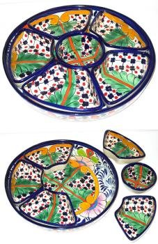 Chip and Dip Talavera Platter