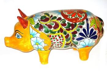 Mexican Talavera Pig