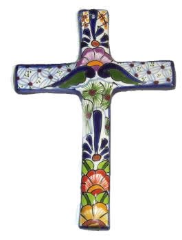 Multicolor Talavera Cross