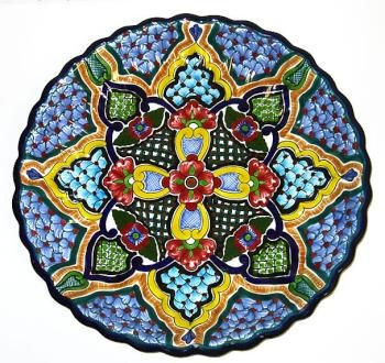 Wavy Rimmed Talavera Platter