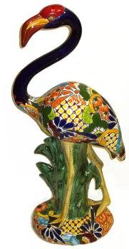 Mexican Talavera Flamingo
