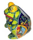 Mexican Talavera Frog Planter
