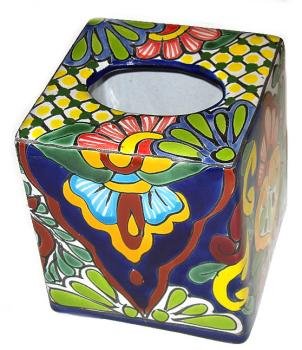 Talavera Tissue Box Cover
