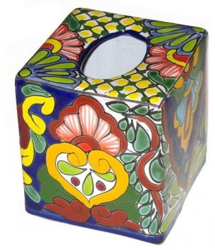 Talavera Tissue Box Cover