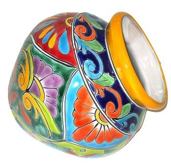 Mexican Talavera Leaning Planter