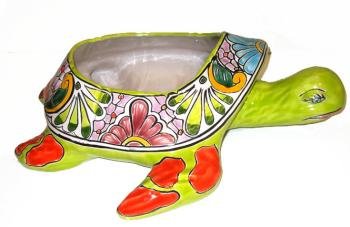 Talavera Turtle Planter