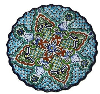 Wavy Edged Talavera Plate