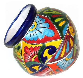 Mexican Talavera Leaning Planter