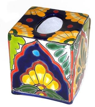 Talavera Tissue Box Cover