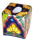 Talavera Tissue Box Cover