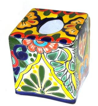 Talavera Tissue Box Cover