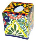 Talavera Tissue Box Cover