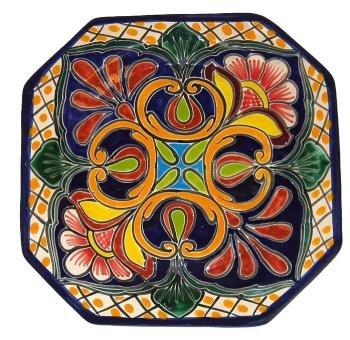 Mexican Talavera Octagonal Plate