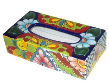 Talavera Tissue Box Cover