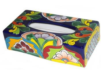 Rectangular Talavera Tissue Box Cover