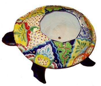 Large Talavera Turtle Planter