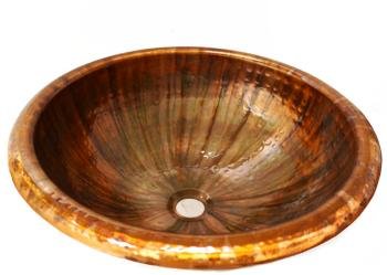 Round Copper Sink