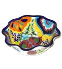 Round Wavy Talavera Bowl