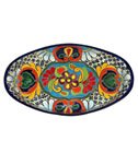 Muticolor Oval Talavera Platter