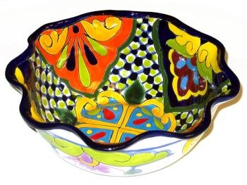 Wavy Talavera Bowl