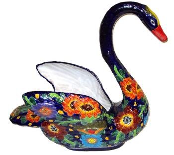 Talavera Swan Planter