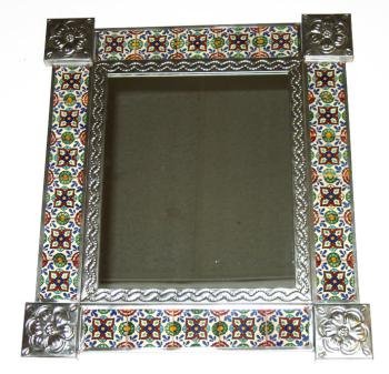 Mexican Rectangular Talavera Mirror