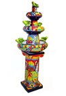 Talavera Birdbath with Parrots