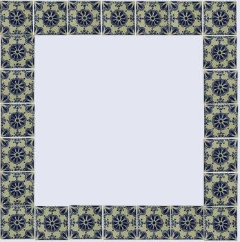 Talavera Tile Blue Wave