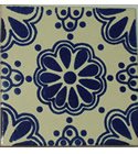 Talavera Tile Blue Wave