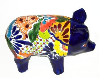 Colorful Talavera Piggy Bank