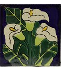 talavera tile Calla Lily