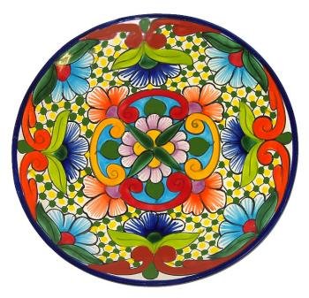 Multicolor Talavera Plate