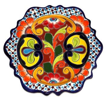 Hexagonal Talavera Plate