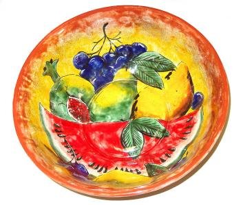 Colorful Majolica Bowl