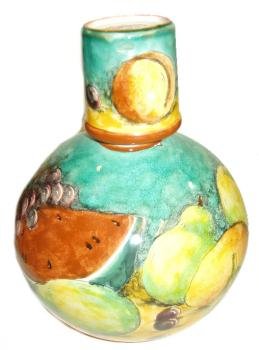 Majolica Water Jug with Cup